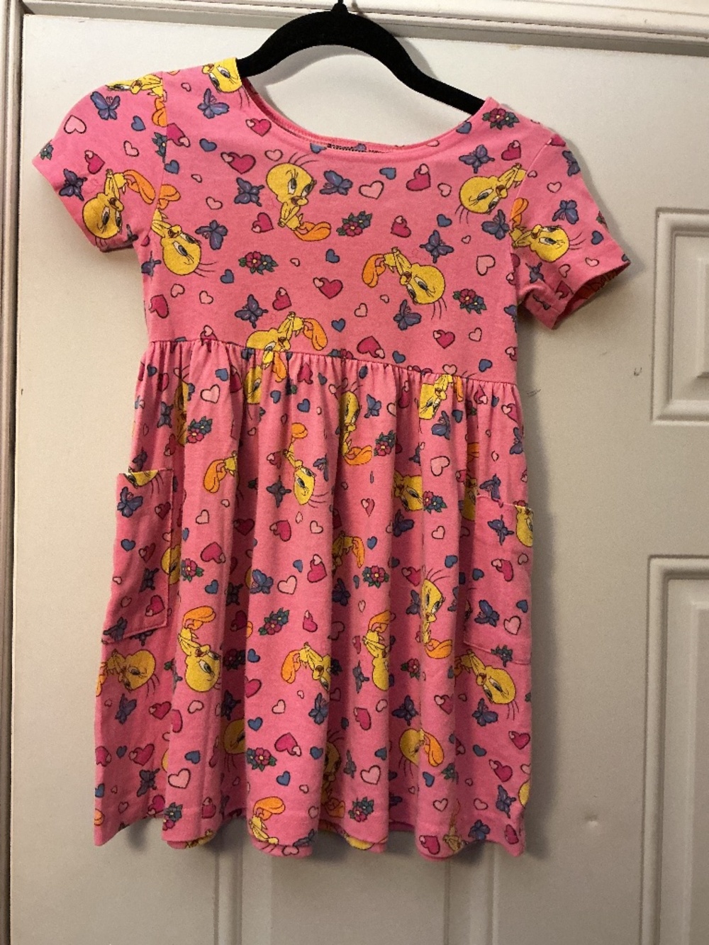 Vintage Girls Classic Looney Tunes Collection Tweety Bird Dress Y2K